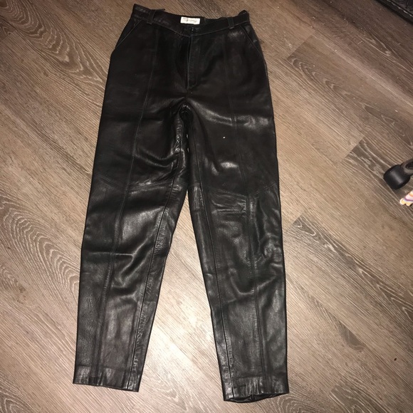 dana buchman leather pants